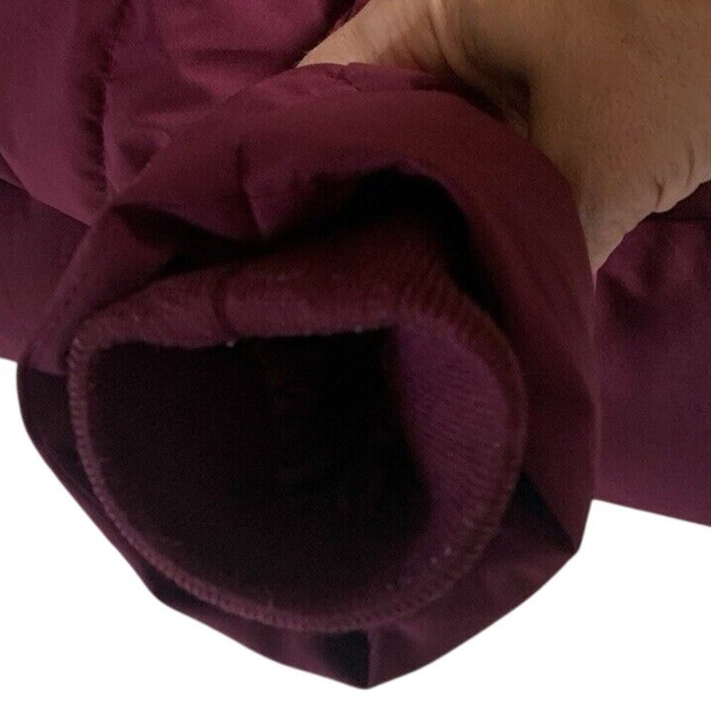 Swiss Tech Women’s Maroon Thigh Length Puffer Winter Coat Small 4-6 Zip Pockets - Picture 10 of 13